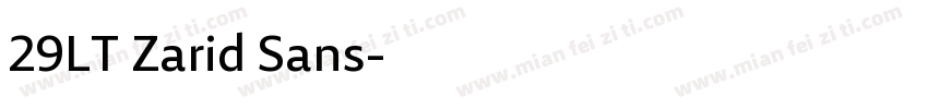29LT Zarid Sans字体转换
